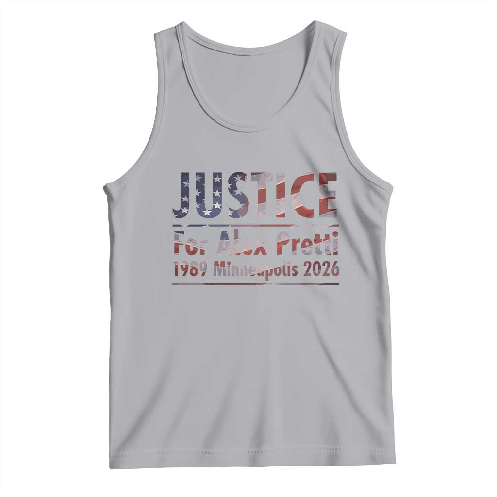Justice For Alex Pretti Tank Top Minneapolis MN Tribute Gift TS12 Athletic Heather Print Your Wear