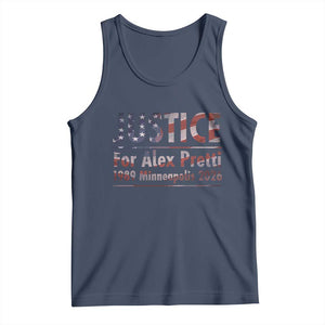 Justice For Alex Pretti Tank Top Minneapolis MN Tribute Gift TS12 Navy Print Your Wear
