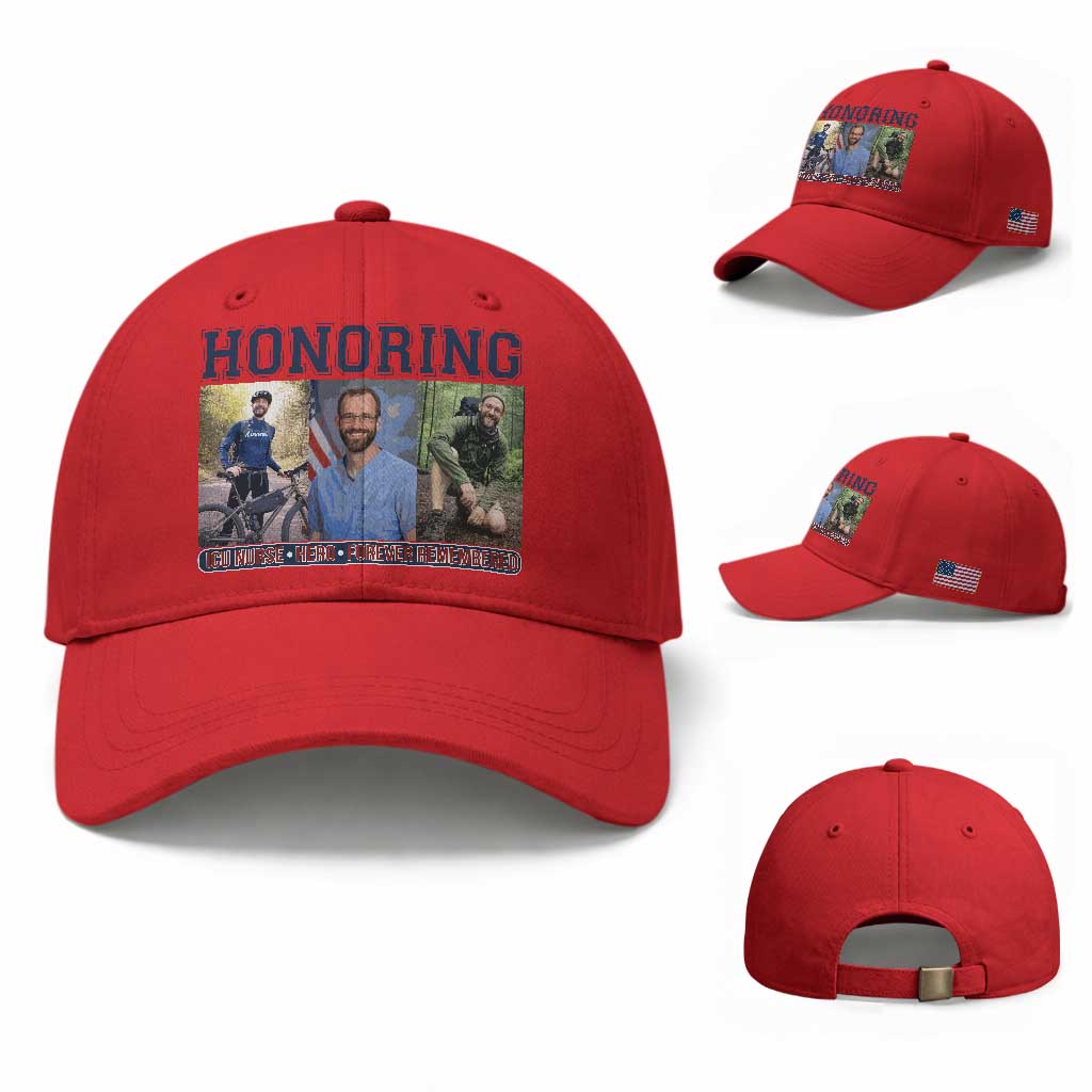 Honoring Alex Pretti Memorial Baseball Cap ICU Nurse Hero Tribute Minneapolis TS12 Baseball Cap Universal Fit Red Print Your Wear