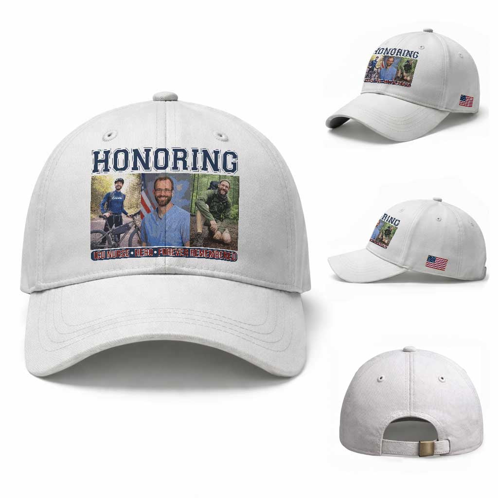 Honoring Alex Pretti Memorial Baseball Cap ICU Nurse Hero Tribute Minneapolis TS12 Baseball Cap Universal Fit White Print Your Wear