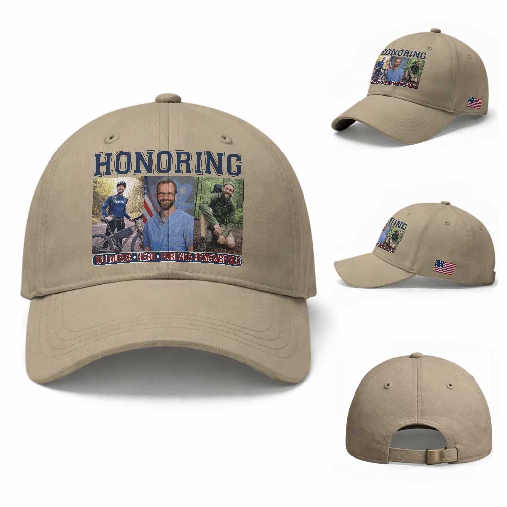 Honoring Alex Pretti Memorial Baseball Cap ICU Nurse Hero Tribute Minneapolis TS12 Baseball Cap Universal Fit Khaki Print Your Wear