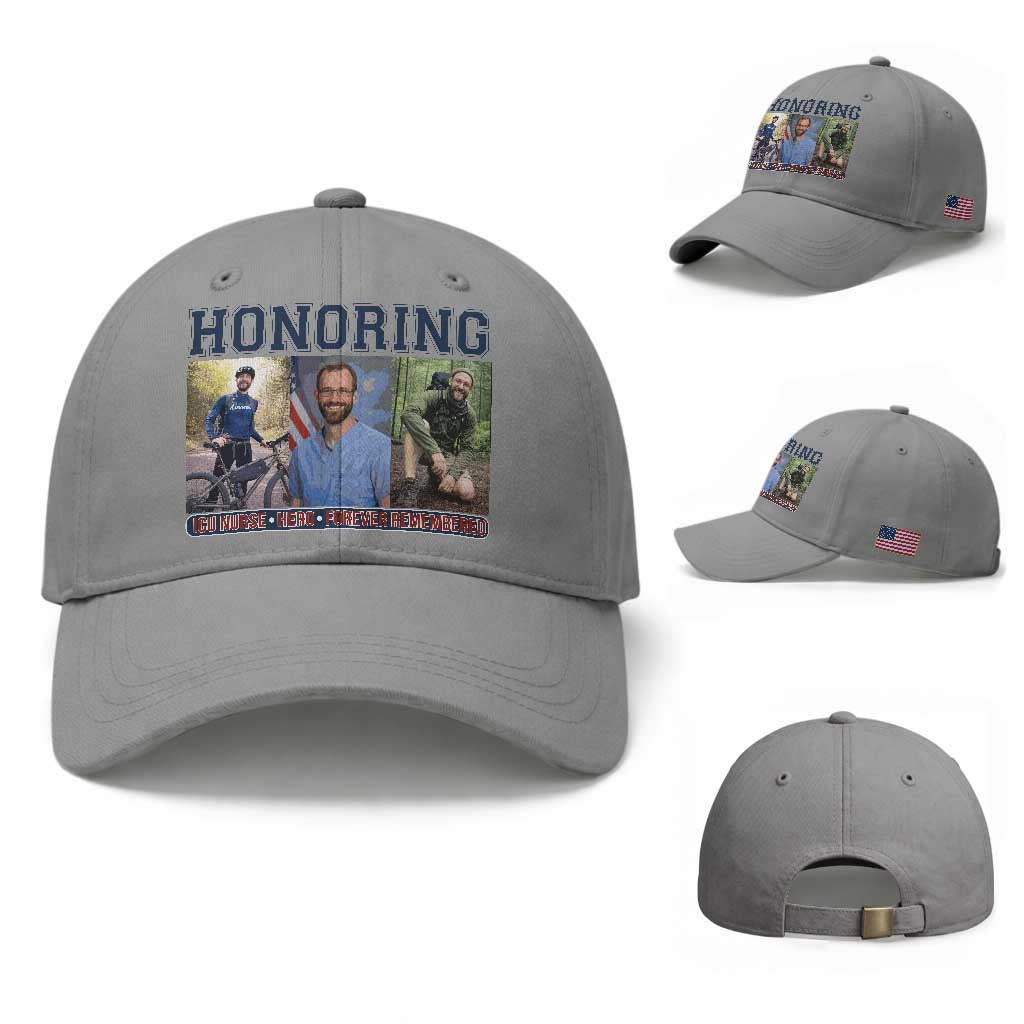 Honoring Alex Pretti Memorial Baseball Cap ICU Nurse Hero Tribute Minneapolis TS12 Baseball Cap Universal Fit Sport Gray Print Your Wear