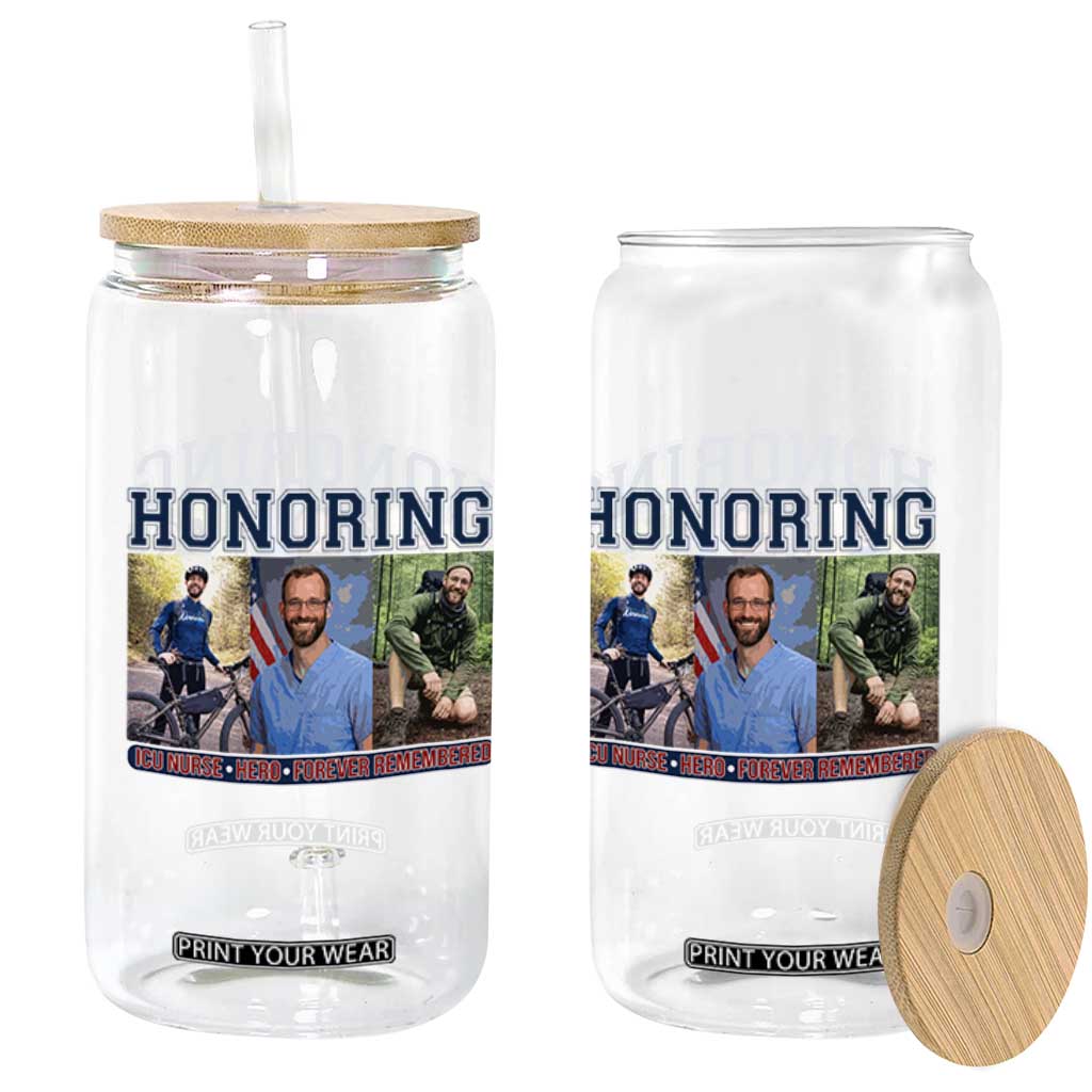 Honoring Alex Pretti Memorial Glass Can ICU Nurse Hero Tribute Minneapolis TS12 Print Your Wear