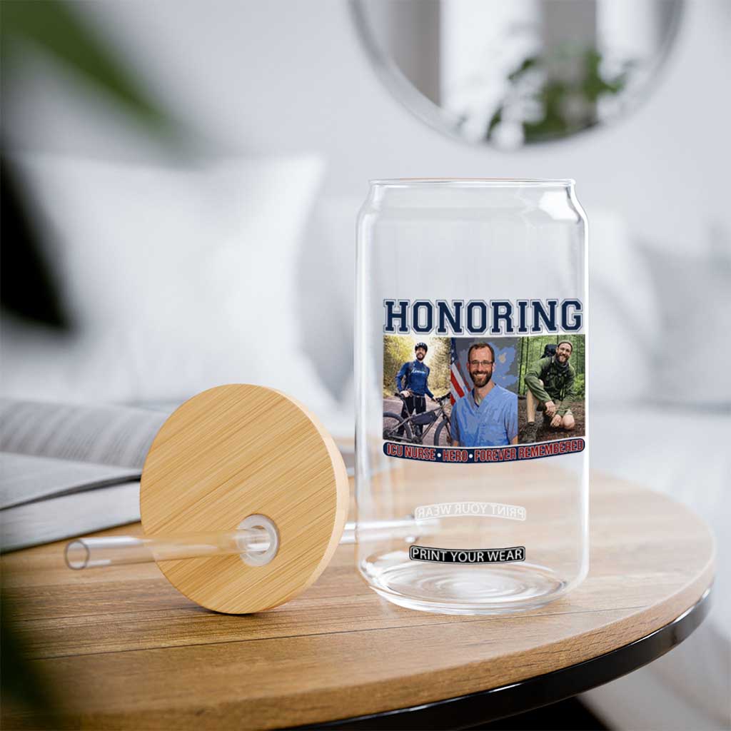 Honoring Alex Pretti Memorial Glass Can ICU Nurse Hero Tribute Minneapolis TS12 Print Your Wear