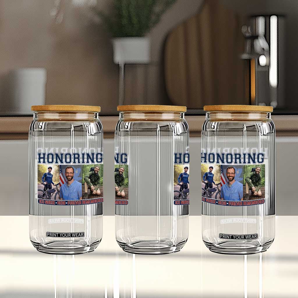 Honoring Alex Pretti Memorial Glass Can ICU Nurse Hero Tribute Minneapolis TS12 Print Your Wear