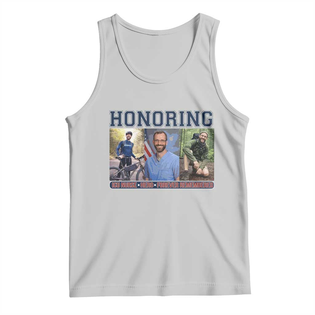 Honoring Alex Pretti Memorial Tank Top ICU Nurse Hero Tribute Minneapolis TS12 Ash Print Your Wear