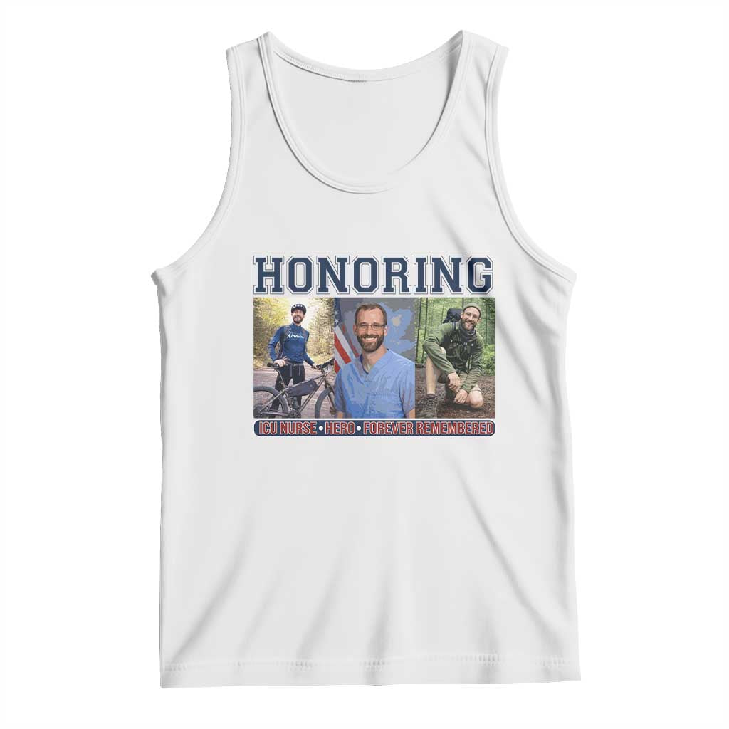 Honoring Alex Pretti Memorial Tank Top ICU Nurse Hero Tribute Minneapolis TS12 White Print Your Wear