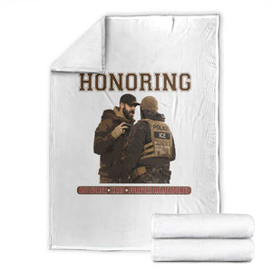 Honoring Alex Pretti ICU Nurse Tribute Support Gift Throw Blanket TS12 White Print Your Wear