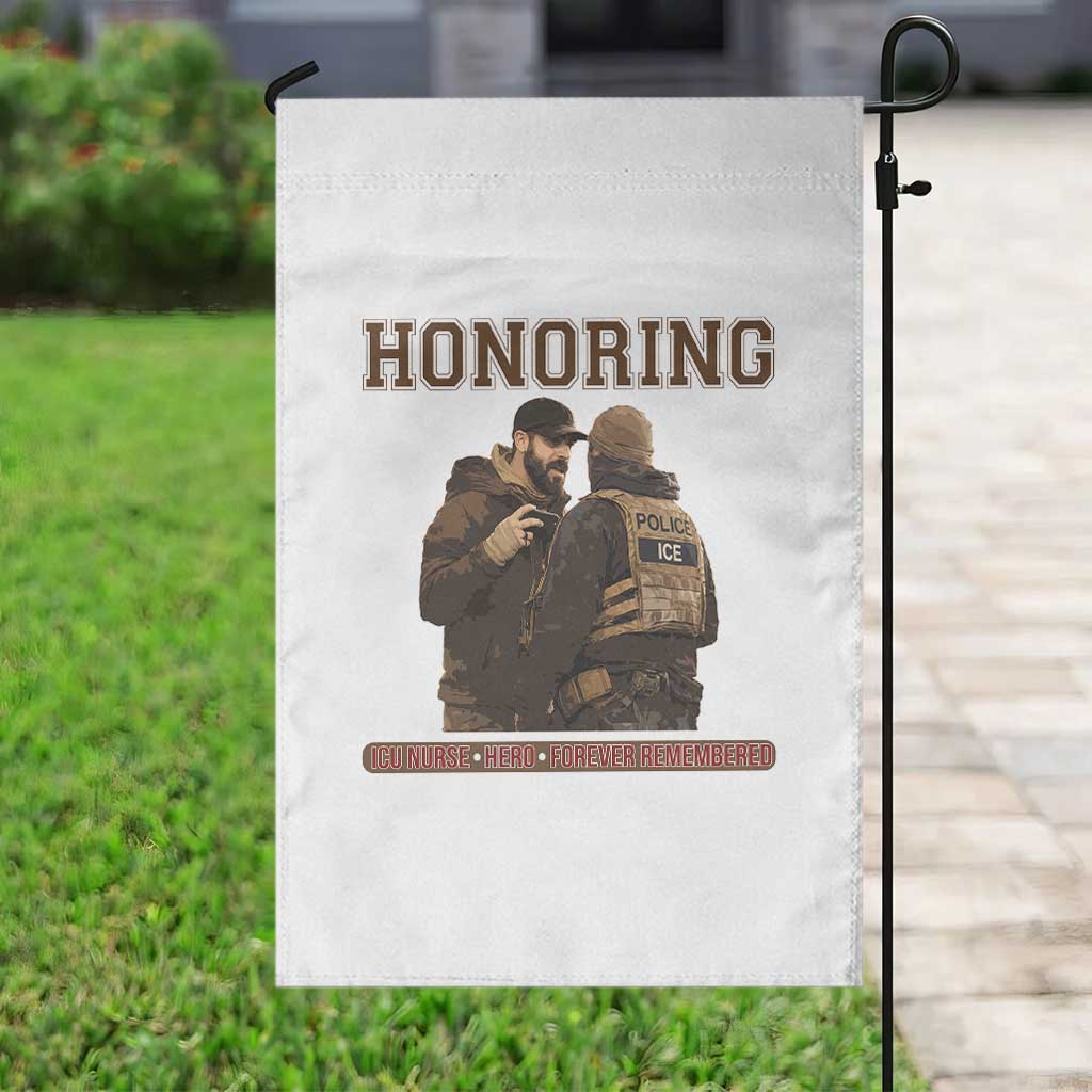 Honoring Alex Pretti ICU Nurse Tribute Support Gift Garden Flag TS12 Print Your Wear