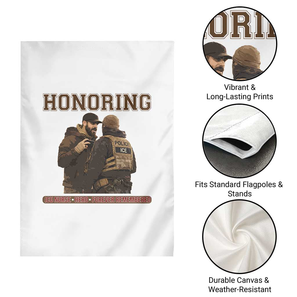 Honoring Alex Pretti ICU Nurse Tribute Support Gift Garden Flag TS12 Print Your Wear