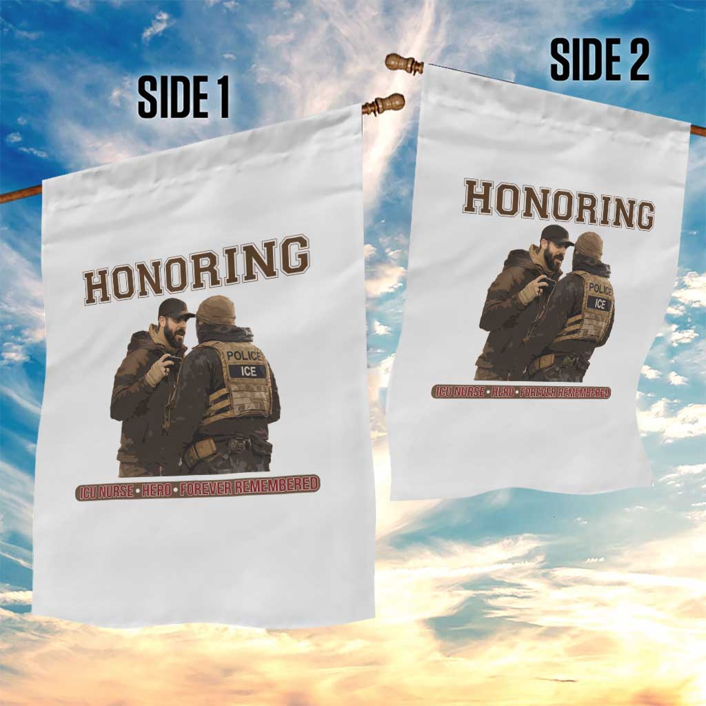Honoring Alex Pretti ICU Nurse Tribute Support Gift Garden Flag TS12 Print Your Wear