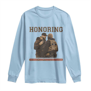 Honoring Alex Pretti ICU Nurse Tribute Support Gift Long Sleeve Shirt TS12 Light Blue Print Your Wear