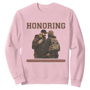 Honoring Alex Pretti ICU Nurse Tribute Support Gift Sweatshirt TS12 Light Pink Print Your Wear