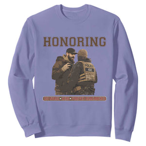 Honoring Alex Pretti ICU Nurse Tribute Support Gift Sweatshirt TS12 Violet Print Your Wear