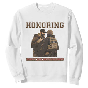 Honoring Alex Pretti ICU Nurse Tribute Support Gift Sweatshirt TS12 White Print Your Wear