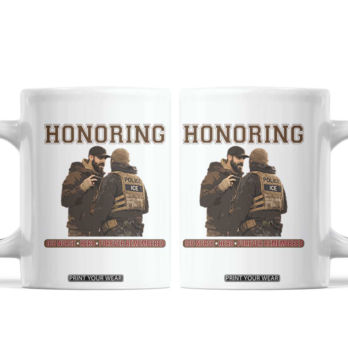 Honoring Alex Pretti ICU Nurse Tribute Support Gift Coffee Mug TS12 White Print Your Wear