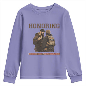 Honoring Alex Pretti ICU Nurse Tribute Support Gift Youth Sweatshirt TS12 Violet Print Your Wear