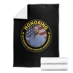 Alex Pretti Memorial Healthcare Hero Throw Blanket Minneapolis Support Gift TS12 Black Print Your Wear