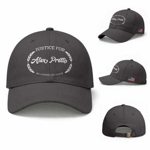 Justice For Alex Pretti Baseball Cap Abolish ICE Protest Minneapolis Support Gift TS12 Baseball Cap Universal Fit Dark Gray Print Your Wear