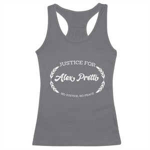 Justice For Alex Pretti Racerback Tank Top Abolish ICE Protest Minneapolis Support Gift TS12 Charcoal Print Your Wear
