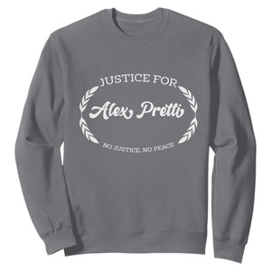 Justice For Alex Pretti Sweatshirt Abolish ICE Protest Minneapolis Support Gift TS12 Charcoal Print Your Wear