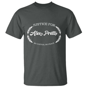 Justice For Alex Pretti T Shirt Abolish ICE Protest Minneapolis Support Gift TS12 Dark Heather Print Your Wear