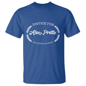 Justice For Alex Pretti T Shirt Abolish ICE Protest Minneapolis Support Gift TS12 Royal Blue Print Your Wear