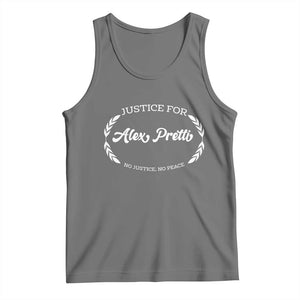 Justice For Alex Pretti Tank Top Abolish ICE Protest Minneapolis Support Gift TS12 Black Heather Print Your Wear