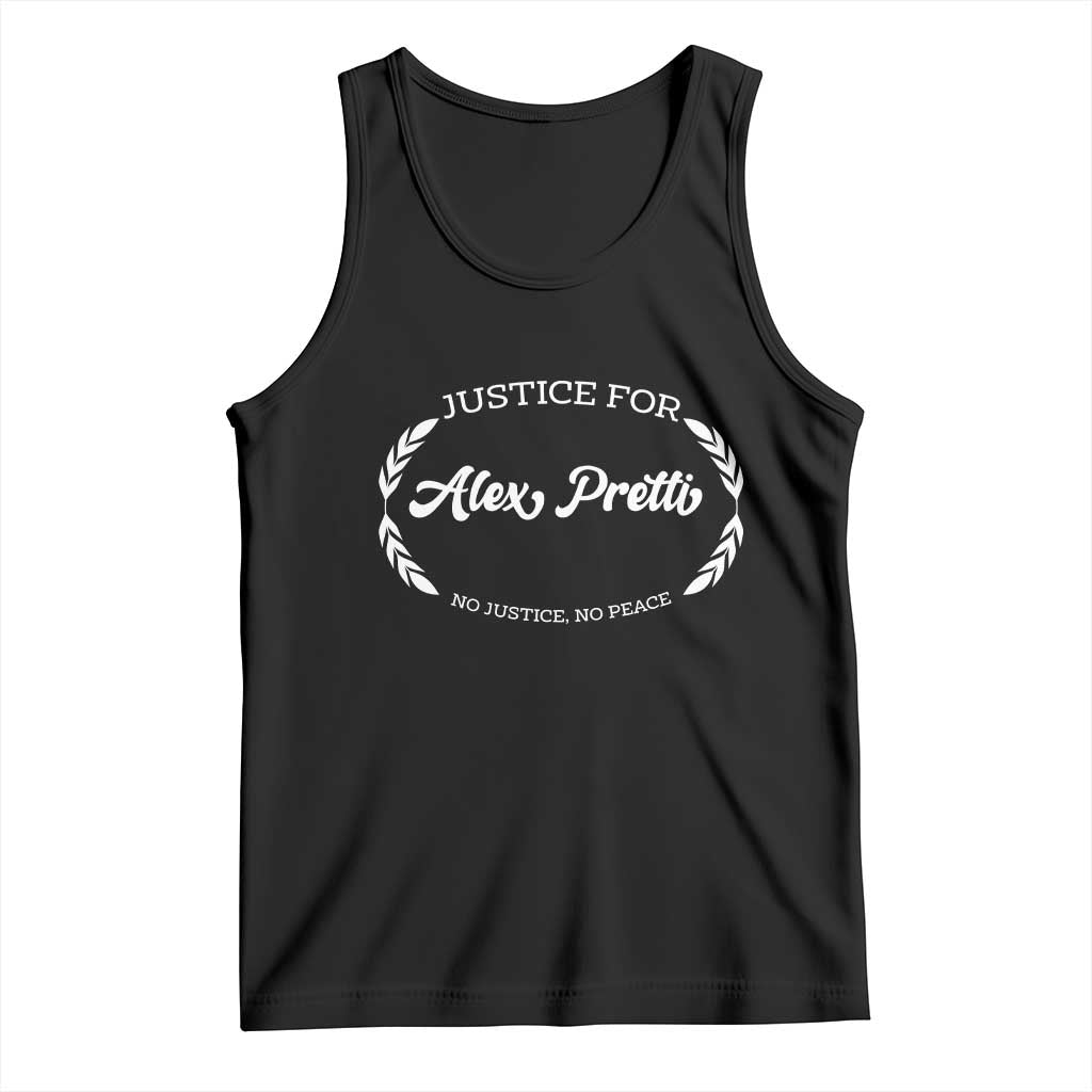 Justice For Alex Pretti Tank Top Abolish ICE Protest Minneapolis Support Gift TS12 Black Print Your Wear