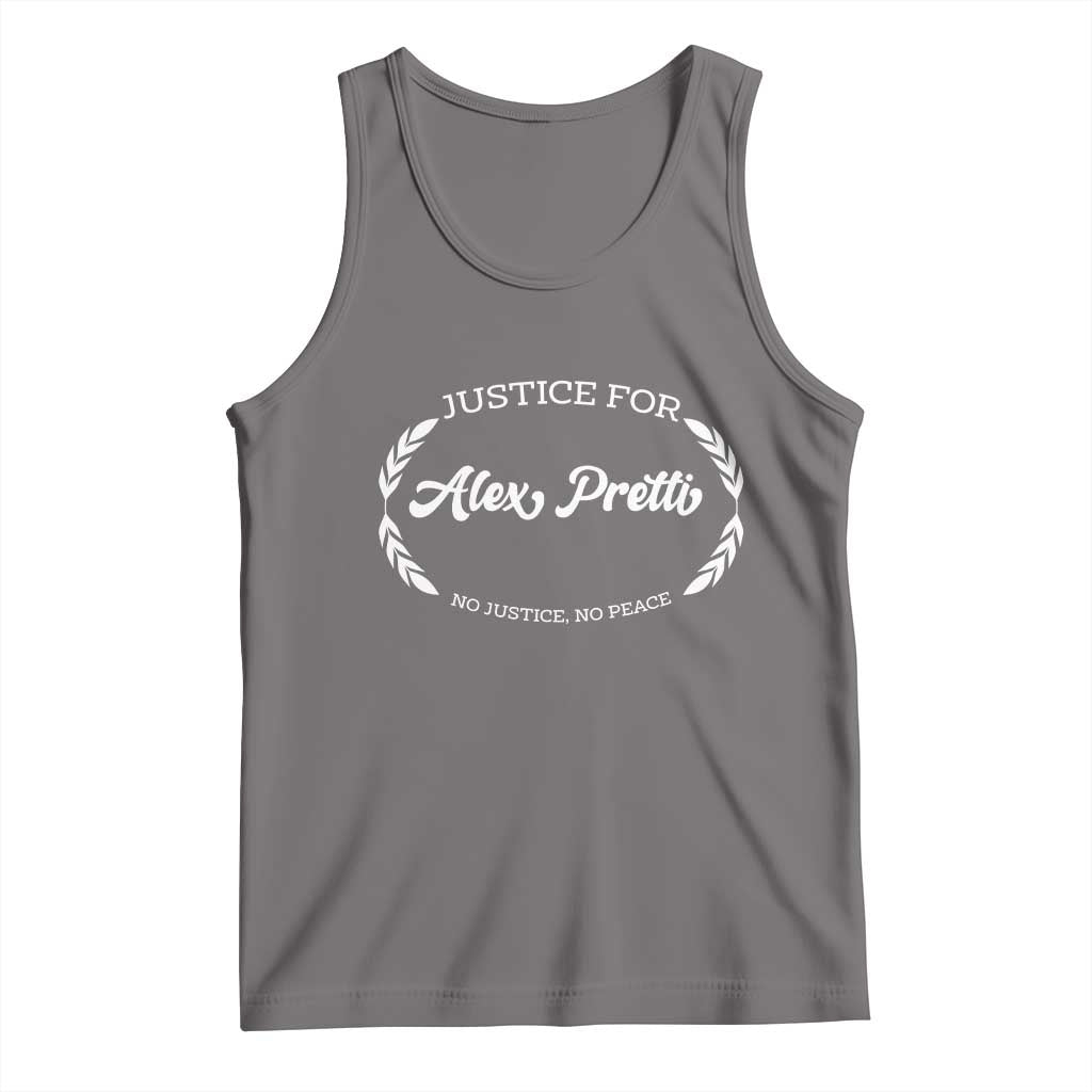Justice For Alex Pretti Tank Top Abolish ICE Protest Minneapolis Support Gift TS12 Deep Heather Print Your Wear