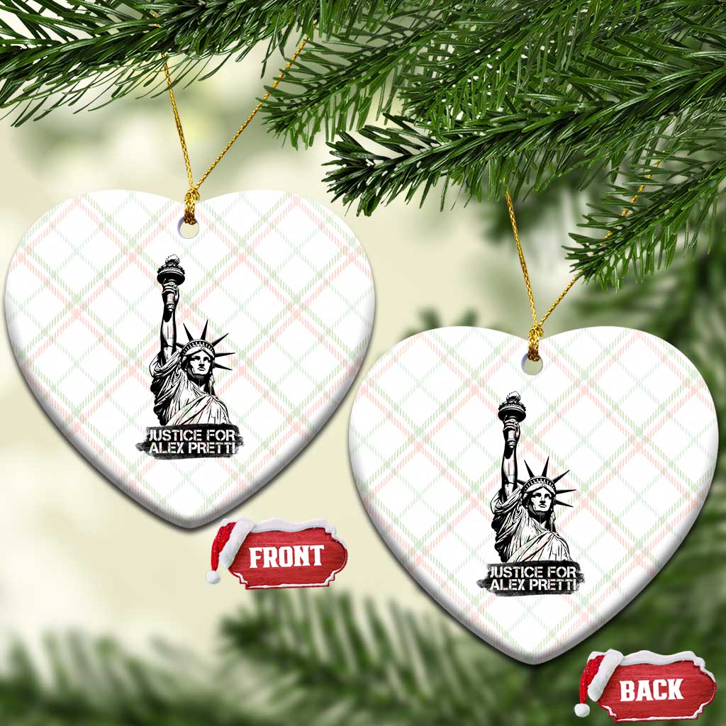 Justice For Alex Pretti Ceramic Ornament Statue Of Liberty Support Gift TS12 Print Your Wear