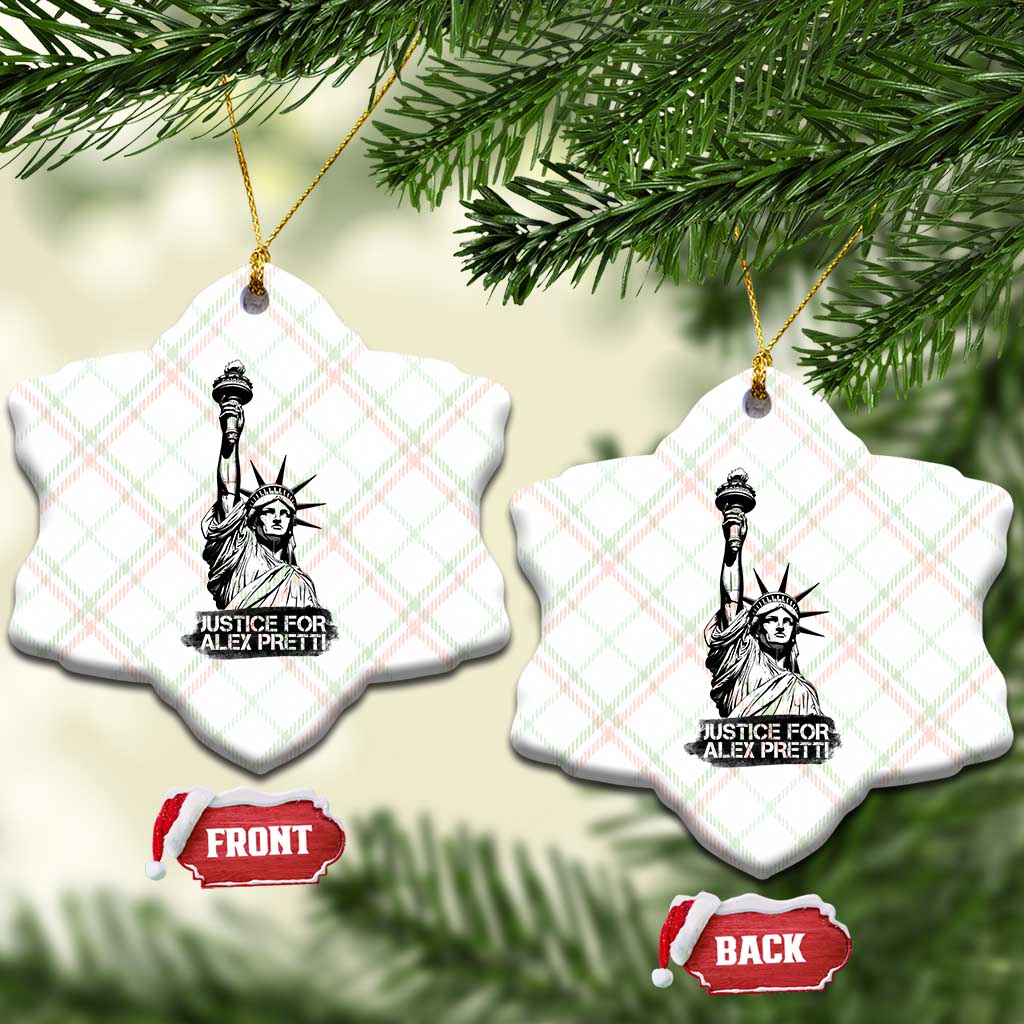 Justice For Alex Pretti Ceramic Ornament Statue Of Liberty Support Gift TS12 Print Your Wear