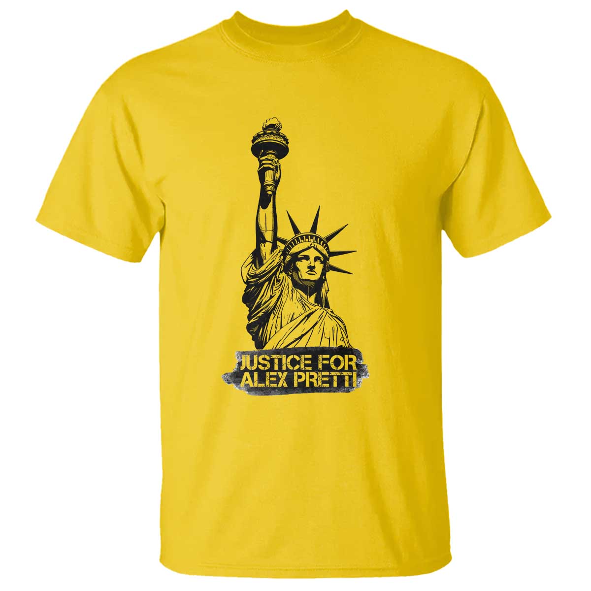 Justice For Alex Pretti T Shirt Statue Of Liberty Support Gift TS12 Daisy Print Your Wear