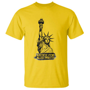Justice For Alex Pretti T Shirt Statue Of Liberty Support Gift TS12 Daisy Print Your Wear
