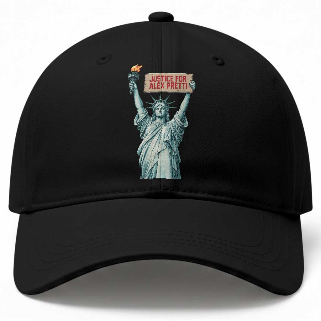 Statue Of Liberty Justice For Alex Pretti Tribute Gift Baseball Cap TS12 Print Your Wear