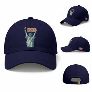 Statue Of Liberty Justice For Alex Pretti Tribute Gift Baseball Cap TS12 Baseball Cap Universal Fit Dark Blue Print Your Wear