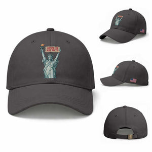 Statue Of Liberty Justice For Alex Pretti Tribute Gift Baseball Cap TS12 Baseball Cap Universal Fit Dark Gray Print Your Wear