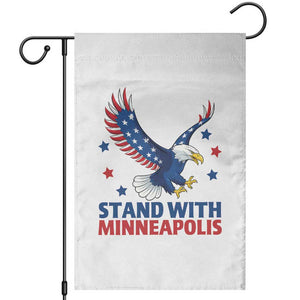 Stand With Minneapolis Garden Flag American Eagle Protest Gift TS12 White Print Your Wear