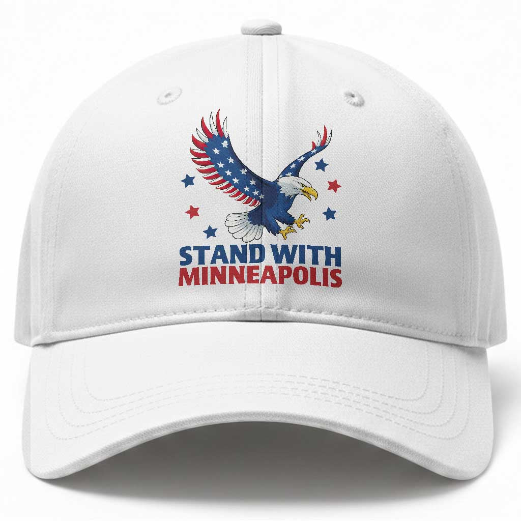 Stand With Minneapolis Baseball Cap American Eagle Protest Gift TS12 Print Your Wear