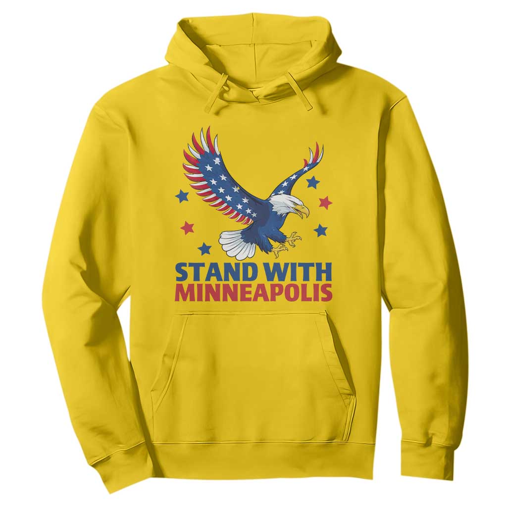 Stand With Minneapolis Hoodie American Eagle Protest Gift TS12 Daisy Print Your Wear