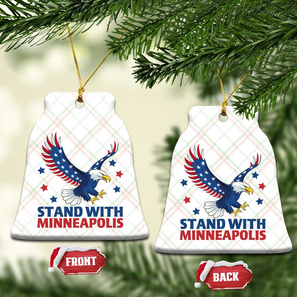 Stand With Minneapolis Ceramic Ornament American Eagle Protest Gift TS12 Print Your Wear