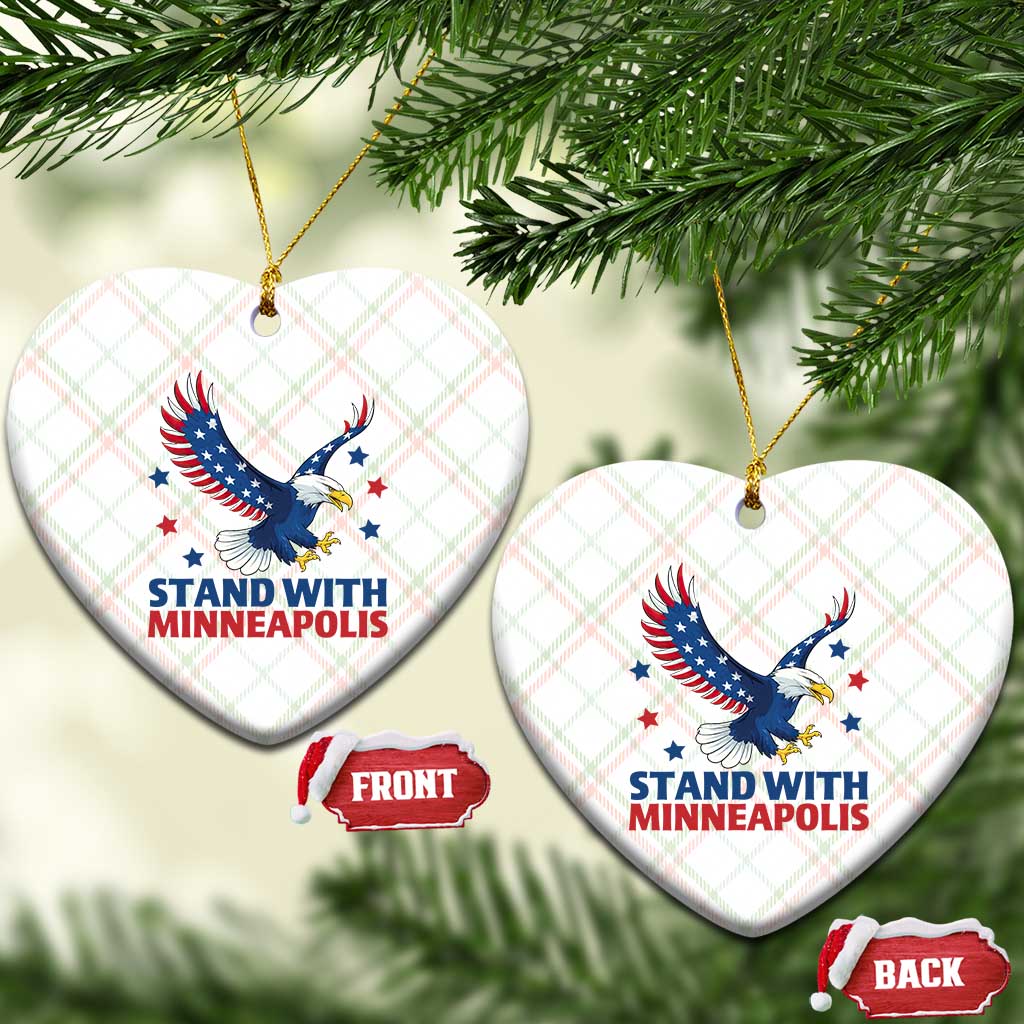 Stand With Minneapolis Ceramic Ornament American Eagle Protest Gift TS12 Print Your Wear
