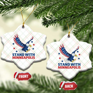 Stand With Minneapolis Ceramic Ornament American Eagle Protest Gift TS12 Print Your Wear