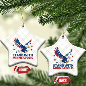 Stand With Minneapolis Ceramic Ornament American Eagle Protest Gift TS12 Print Your Wear