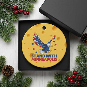 Stand With Minneapolis Ceramic Ornament American Eagle Protest Gift TS12 1pc Yellow Cheese Print Your Wear