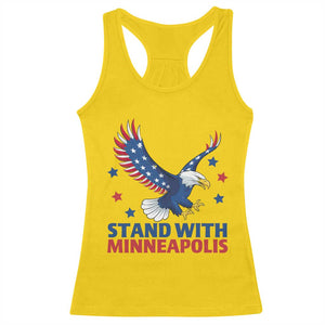 Stand With Minneapolis Racerback Tank Top American Eagle Protest Gift TS12 Daisy Print Your Wear