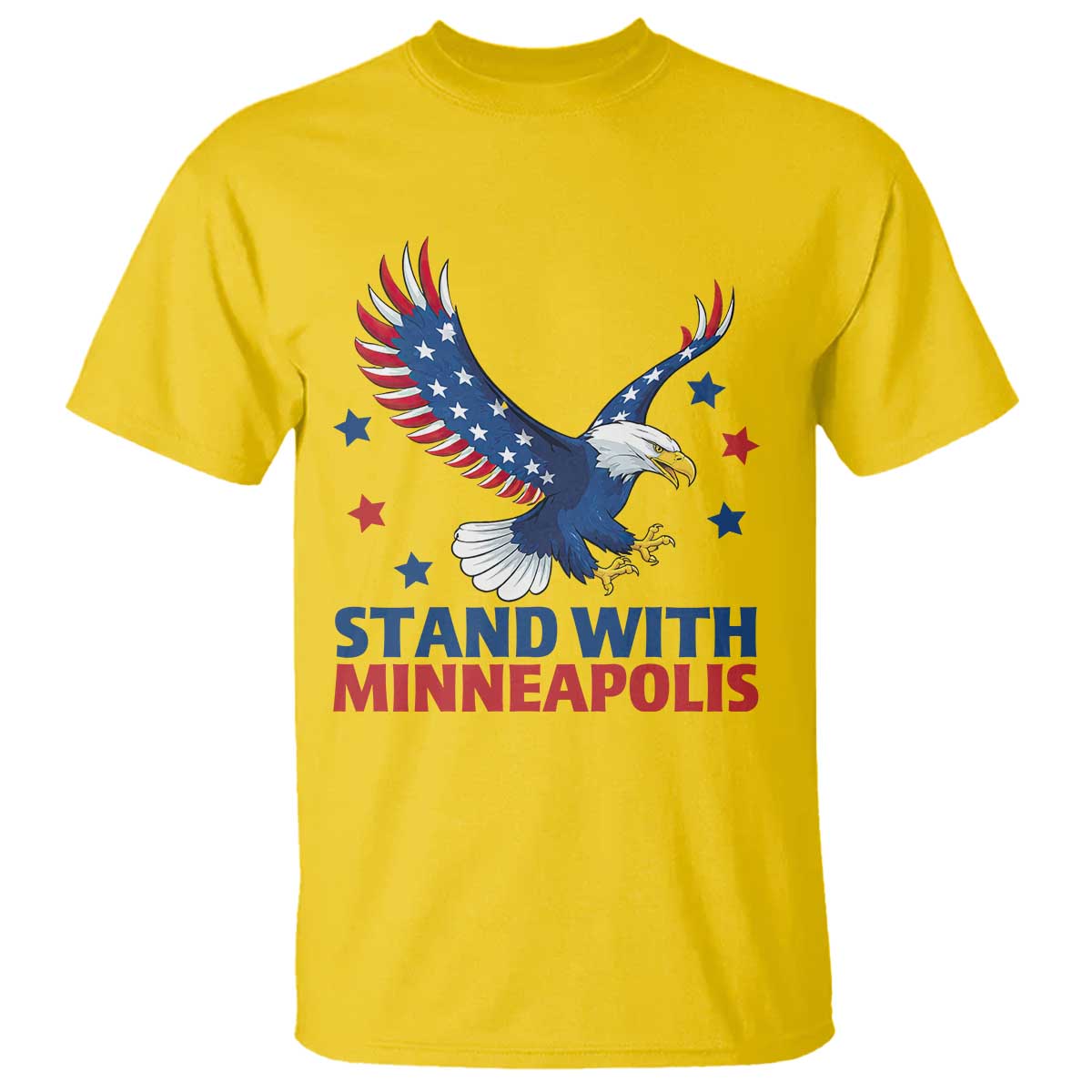 Stand With Minneapolis T Shirt American Eagle Protest Gift TS12 Daisy Print Your Wear