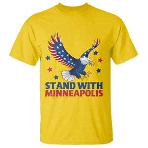 Stand With Minneapolis T Shirt American Eagle Protest Gift TS12 Daisy Print Your Wear