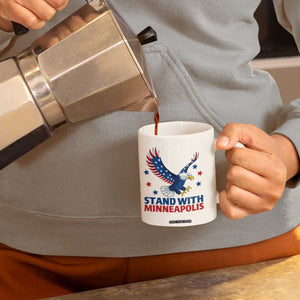 Stand With Minneapolis Coffee Mug American Eagle Protest Gift TS12 Print Your Wear