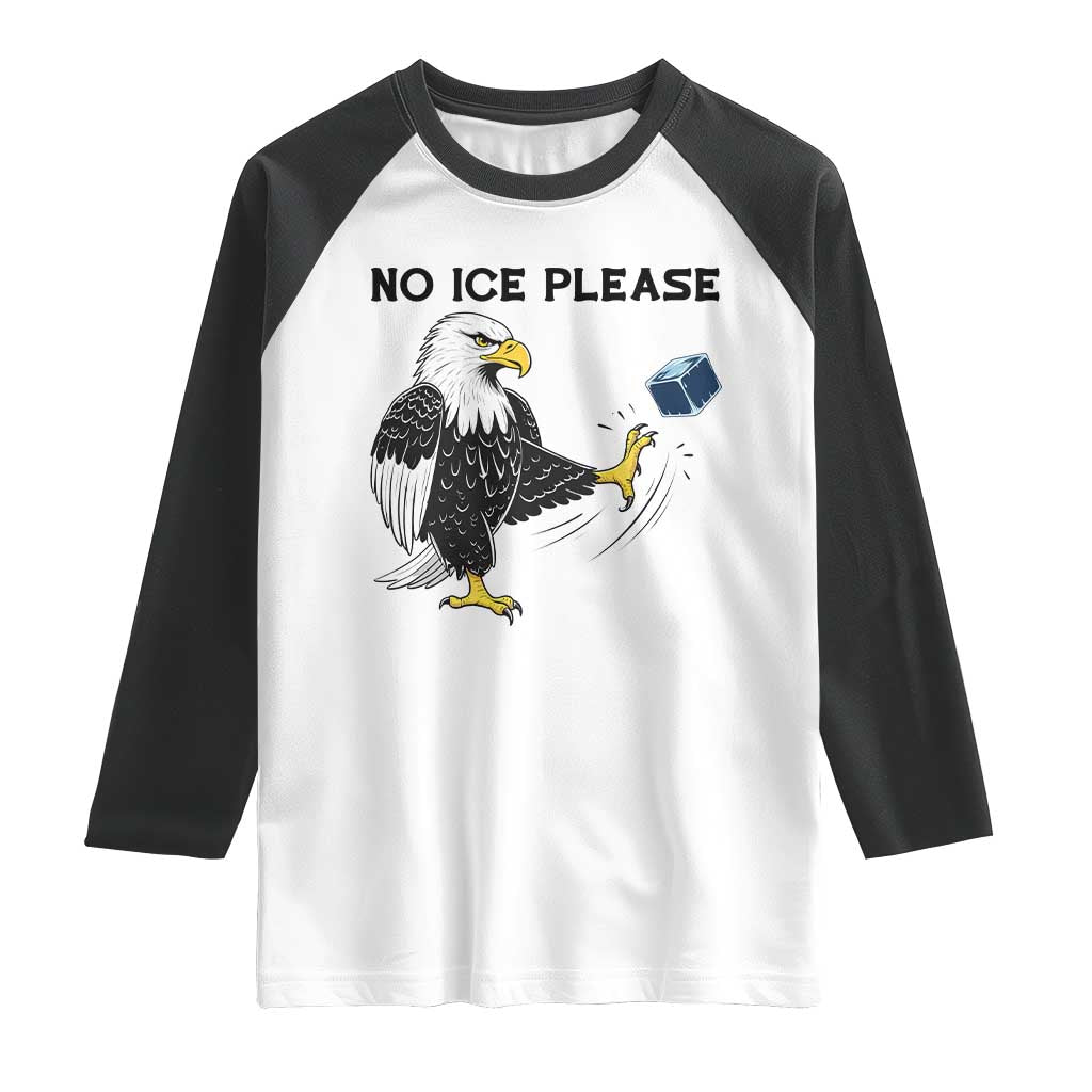 American Eagle No Ice Please Raglan Shirt Minneapolis Support Gift TS12 White Black Print Your Wear